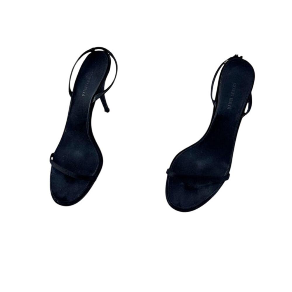 Vintage Giorgio Armani Satin Heels in Black